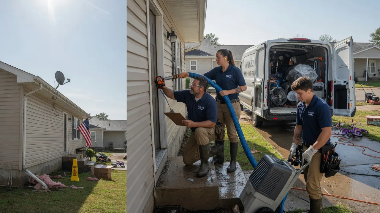 Ceiling Water Damage Restoration in Nickerson, KS near me